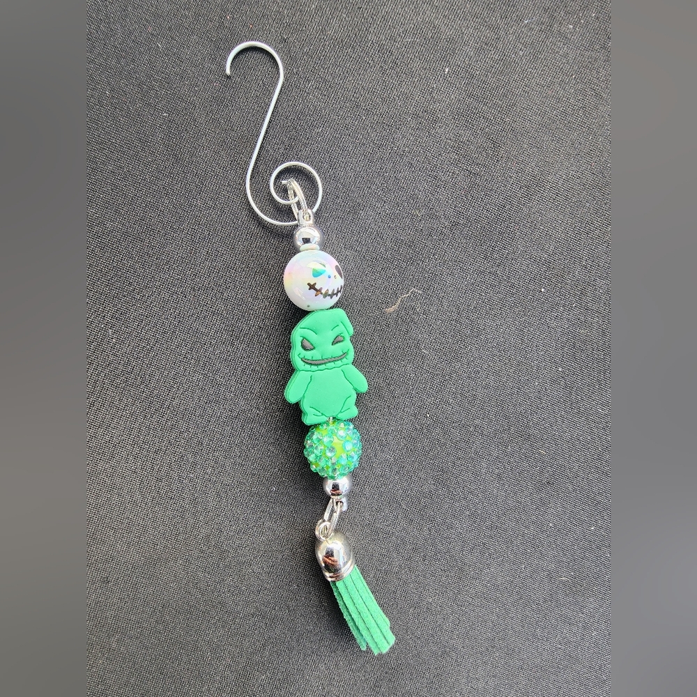Nightmare Before Christmas Oogie Boogie Beaded Ornament with Tassel